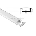 Perfil de LED lineal empotrado de difusor de PC de aluminio